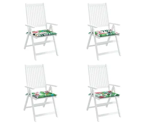 Dārza Krēslu Matrači, 4 Gab., 50X50X4 Cm, Audums, Daudzkrāsaini Vidaxl