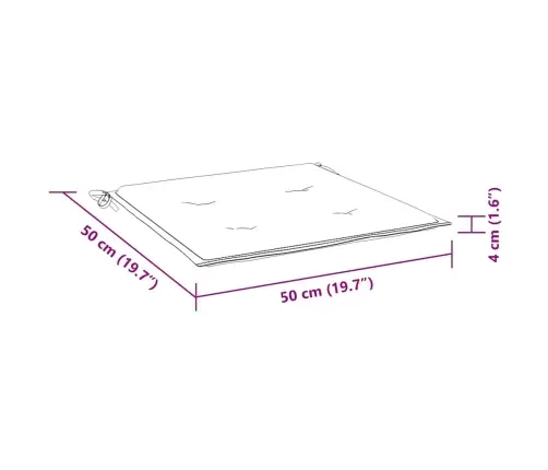 Aiatooli Istmepadjad 2 Tk, Roosa, 50X50X4 Cm
