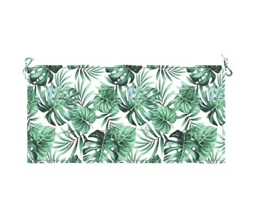 Dārza Soliņa Spilvens Ar Lapu Rakstu, 100X50X4 Cm, Izgatavots No Oksfordas Auduma Vidaxl