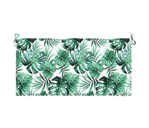 Dārza Sola Matracis, 120X50X4 Cm, Audums Ar Lapu Rakstu Vidaxl