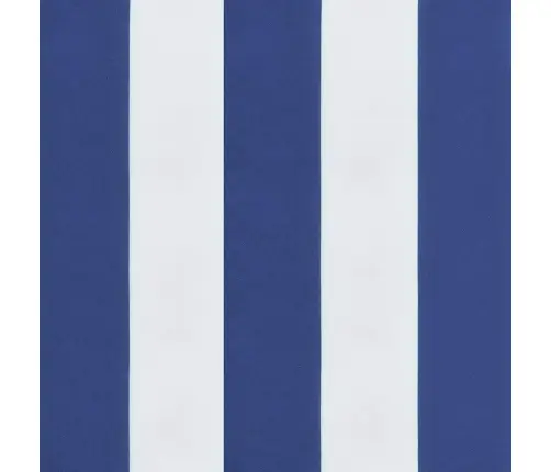 Dārza Sola Matracis, 150X50X4 Cm, Audums, Zilas, Baltas Svītras Vidaxl