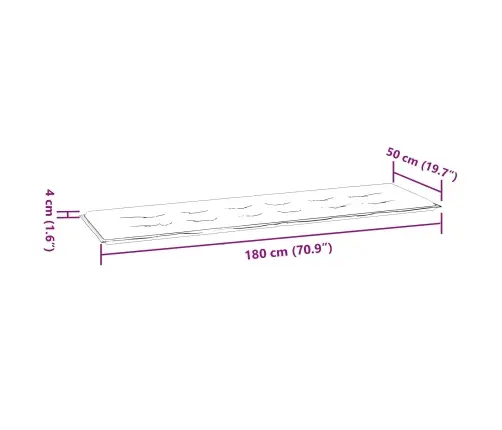 Suolo Kilimėlis Languotas Juodas Raštuotas 150 X 50 X 3 Cm