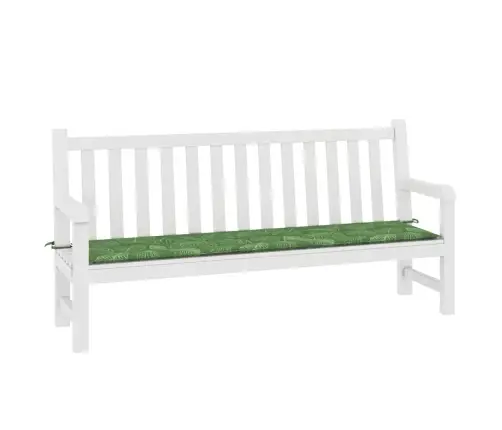 Dārza Sola Matracis, 200X50X4 Cm, Audums Ar Lapu Apdruku Vidaxl