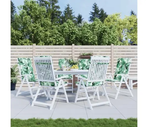 Krēslu Spilveni, 6 Gab., Lapu Apdruka, Audums Vidaxl