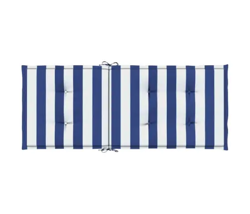 Kõrged Toolipadjad 2 Tk, Sinise/Valge Triibuline, Kangas