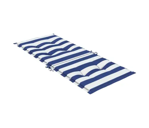 Kõrged Toolipadjad 4 Tk, Sinise/Valge Triibuline, Kangas