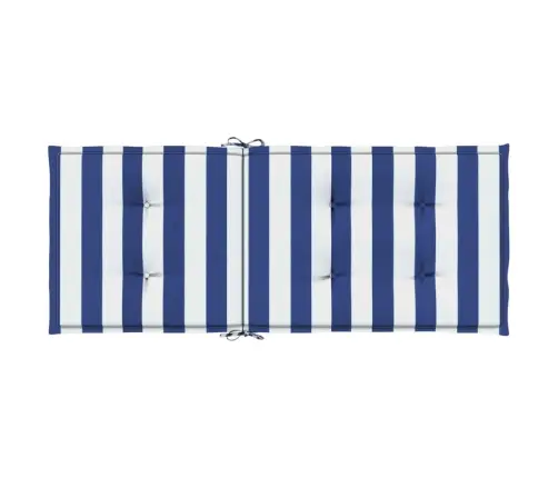 Kėdės Pagalvėlės, 6Vnt., Mėlynos/Baltos, Audinys, Dryžuotos