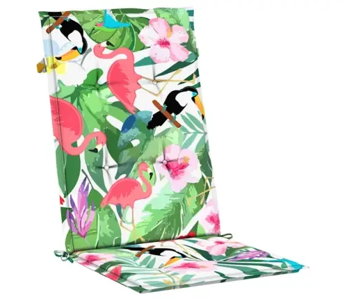 Kõrge Seljatoega Toolipadjad 4 Tk, Mitmevärviline, Kangas