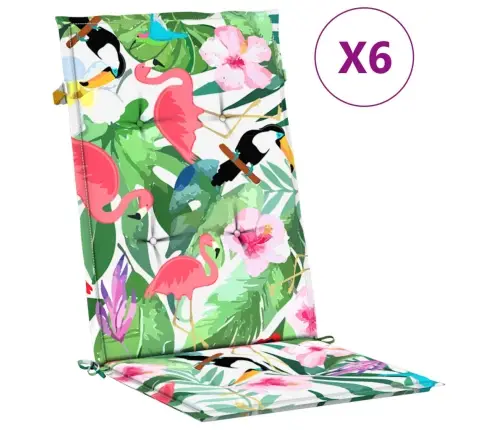 Kėdės Pagalvėlės, 6Vnt., Įvairių Spalvų, Audinys