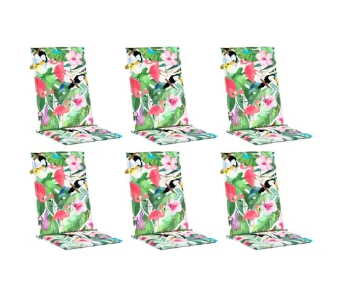 Kėdės Pagalvėlės, 6Vnt., Įvairių Spalvų, Audinys