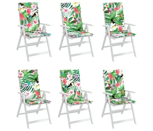 Kėdės Pagalvėlės, 6Vnt., Įvairių Spalvų, Audinys