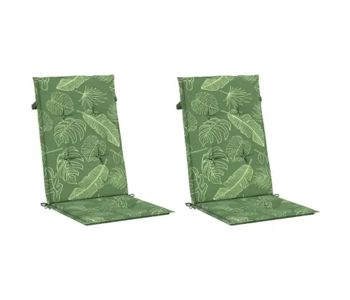 Kėdės Pagalvėlės, 2Vnt., Audinys, Su Lapais