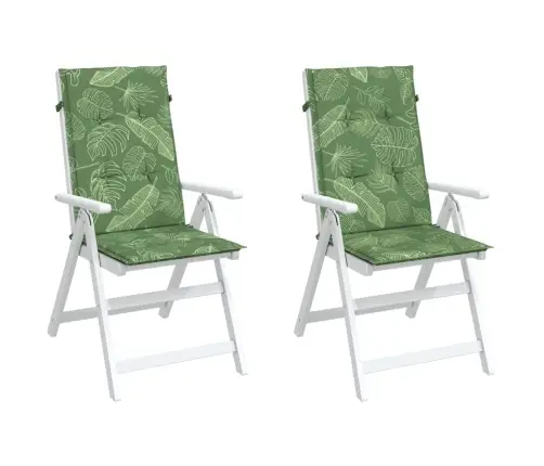 Kėdės Pagalvėlės, 2Vnt., Audinys, Su Lapais