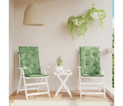 Kėdės Pagalvėlės, 2Vnt., Audinys, Su Lapais