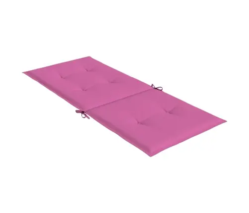 Dārza Krēslu Matrači, 2 Gab., 120X50X3 Cm, Audums, Rozā Vidaxl