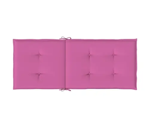 Dārza Krēslu Matrači, 2 Gab., 120X50X3 Cm, Audums, Rozā Vidaxl