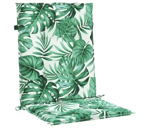 Krēslu Matrači, 4 Gab., Lapu Apdruka, Audums Vidaxl