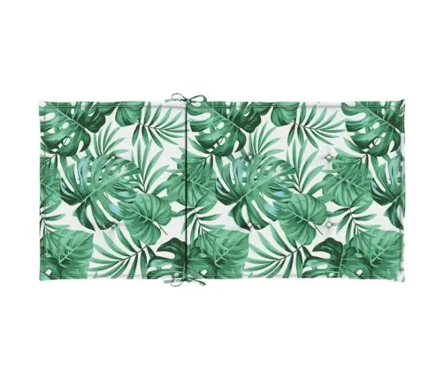 Krēslu Matrači, 4 Gab., Lapu Apdruka, Audums Vidaxl