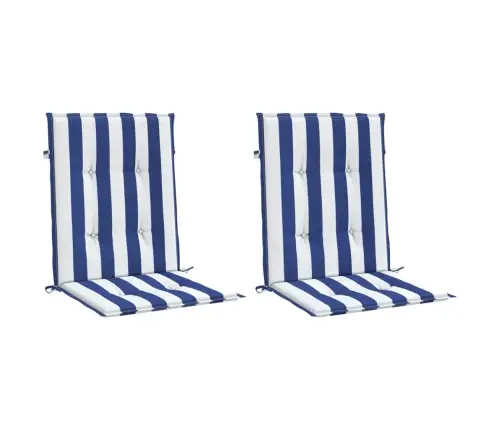 Madala Seljatoega Padjad 2 Tk, Sinise/Valge Triibuline, Kangas