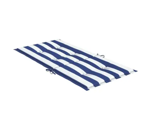 Kėdės Pagalvėlės, 6Vnt., Mėlynos/Baltos, Audinys, Dryžuotos