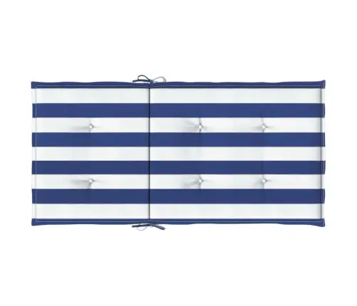 Kėdės Pagalvėlės, 6Vnt., Mėlynos/Baltos, Audinys, Dryžuotos