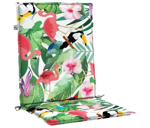 Krēslu Matrači, 2 Gab., Krāsaini, Audums Vidaxl