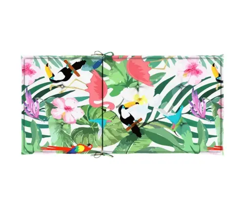 Krēslu Matrači, 6 Gab., Krāsaini, Audums Vidaxl