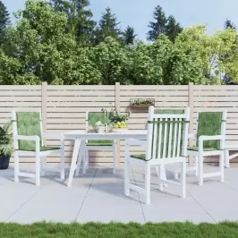 Krēslu Matrači, 4 Gab., Lapu Apdruka, Audums Vidaxl