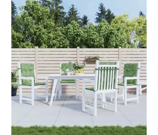 Kėdės Pagalvėlės, 4Vnt., Audinys, Su Lapais