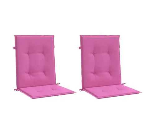 Krēslu Spilveni, 2 Gab., Rozā, Audums Vidaxl