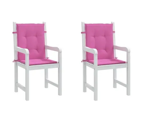 Krēslu Spilveni, 2 Gab., Rozā, Audums Vidaxl