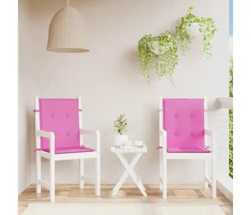 Krēslu Spilveni, 2 Gab., Rozā, Audums Vidaxl