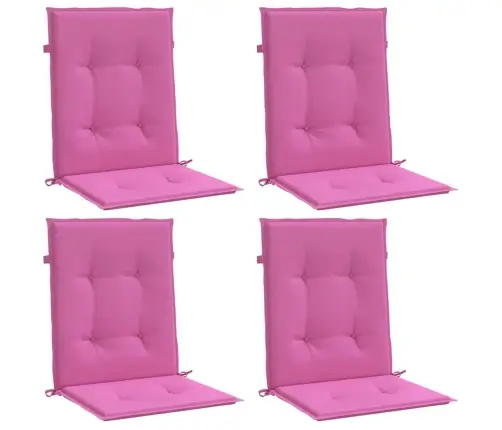 Krēslu Spilveni, 4 Gab., Rozā, Audums Vidaxl