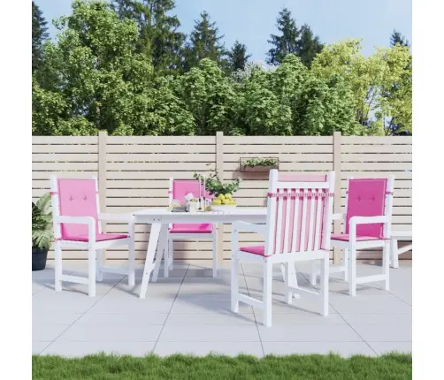 Krēslu Spilveni, 4 Gab., Rozā, Audums Vidaxl