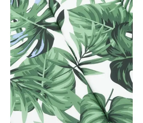 Sauļošanās Krēsla Matracis, Audums Ar Lapu Apdruku Vidaxl