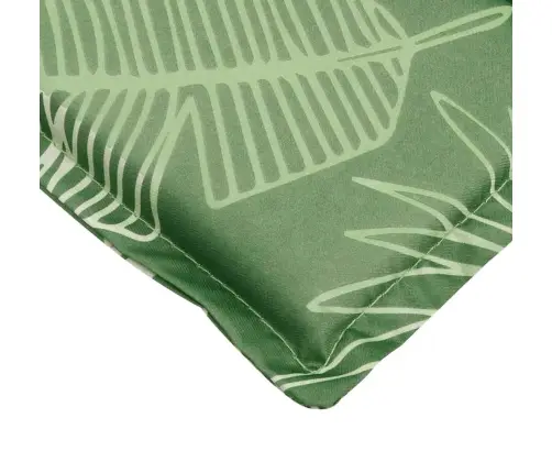 Sauļošanās Krēsla Matracis, Audums Ar Lapu Apdruku Vidaxl