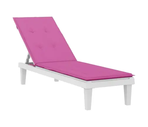 Sauļošanās Krēsla Matracis, Rozā Audums Vidaxl