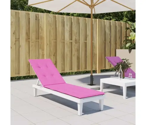 Sauļošanās Krēsla Matracis, Rozā Audums Vidaxl