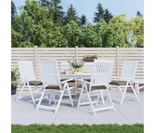 Kėdės Pagalvėlės, 6Vnt., Taupe, 40X40X7cm Oksfordo Audinys