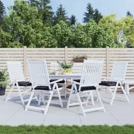 Toolipadjad 6 Tk, Mustad Ruudud, 40 X 40 X 7 cm Kangas