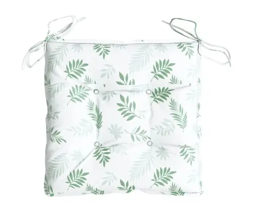 Kėdės Pagalvėlės, 6Vnt., 40X40X7cm Audinys, Su Lapais