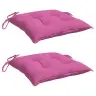 Dārza Krēslu Matrači, 2 Gab., Rozā, 40X40X7 Cm, Audums Vidaxl