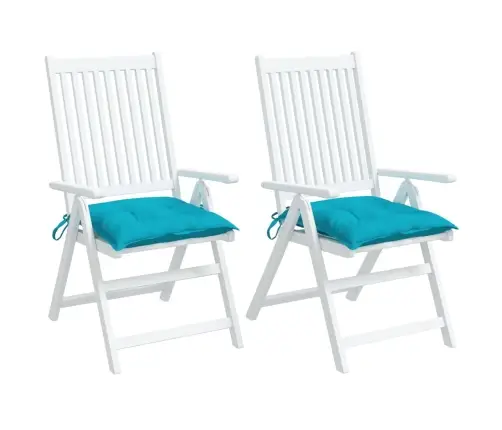 Tooli Istmepadjad 2 Tk, Türkiissinine, 40 X 40 X 7 Cm Kangas