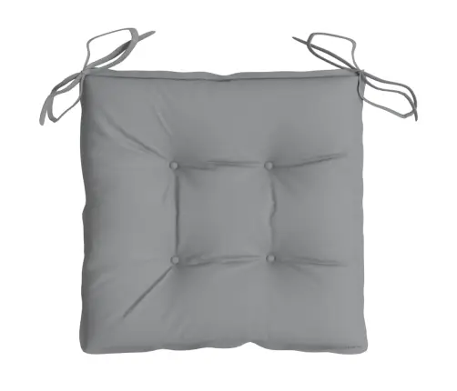 Kėdės Pagalvėlės, 4Vnt., Pilkos, 50X50X7cm Oksfordo Audinys