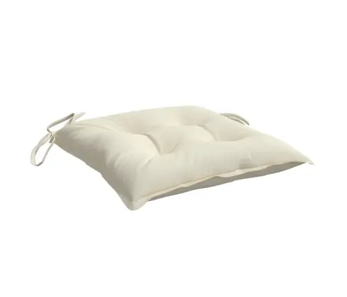 Dārza Krēslu Spilveni, 2 Gab., Krēmbalti, 50X50X7 Cm, Audums Vidaxl