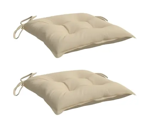 Palešu Matrači, 2 Gab., Bēši, 50X50X7 Cm, Audums Vidaxl