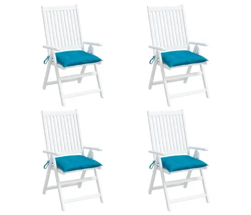 Palešu Matrači, 4 Gab., Gaiši Zili, 50X50X7 Cm, Audums Vidaxl