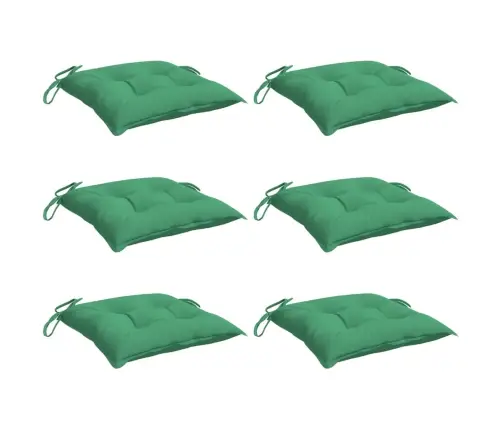 Palešu Matrači, 6 Gab., Zaļi, 50X50X7 Cm, Audums Vidaxl