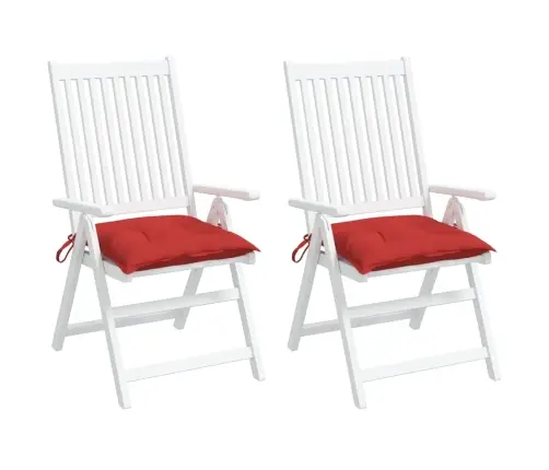 Palešu Matrači, 2 Gab., Sarkani, 50X50X7 Cm, Audums Vidaxl