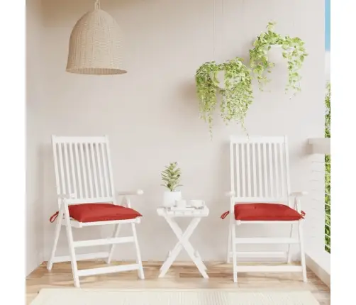 Palešu Matrači, 2 Gab., Sarkani, 50X50X7 Cm, Audums Vidaxl